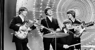 The Beatles play Top of the Pops for the last time in 1966