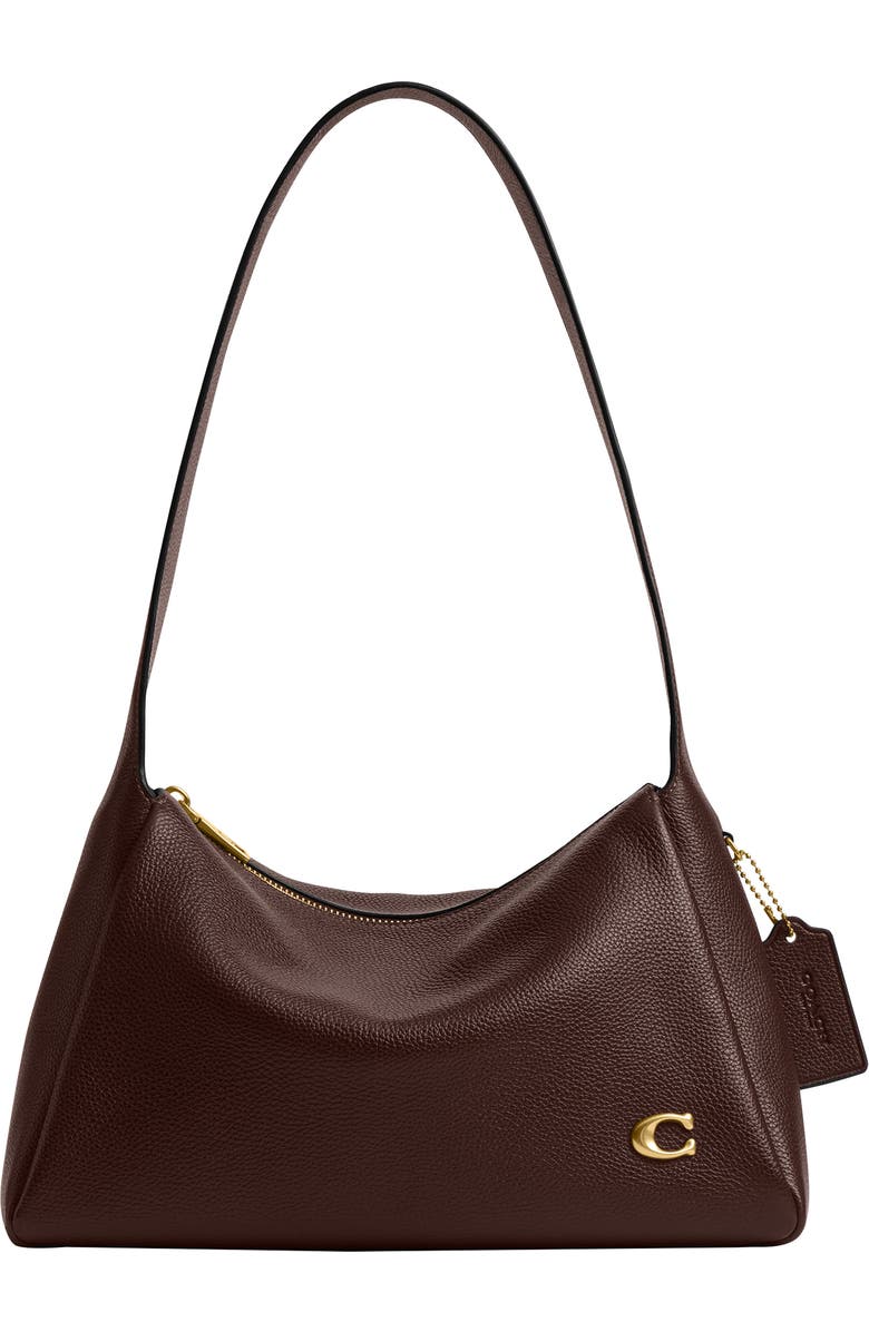 Lola Polished Pebble Leather Shoulder Bag