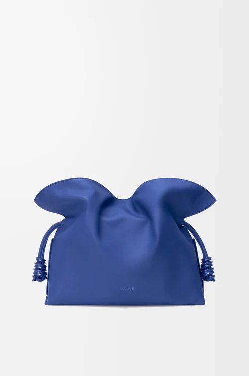 Medium Coil Flamenco Clutch in Nappa Calfskin