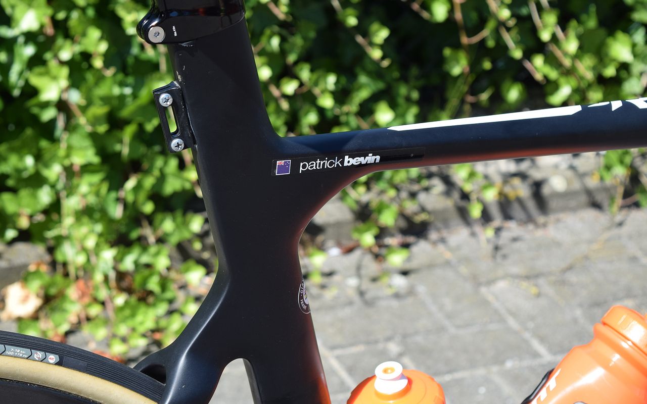 A look at the seat cluster on Bevin's Giant Propel