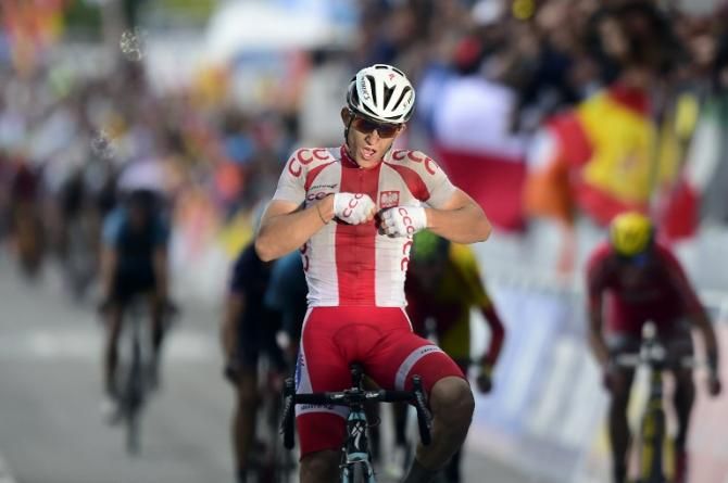 Michal Kwiatkowski (Poland) takes the win at Worlds