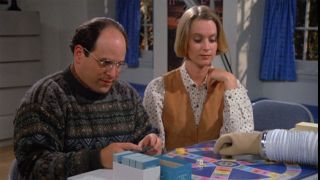 George and Susan in "The Bubble Boy" episode of Seinfeld