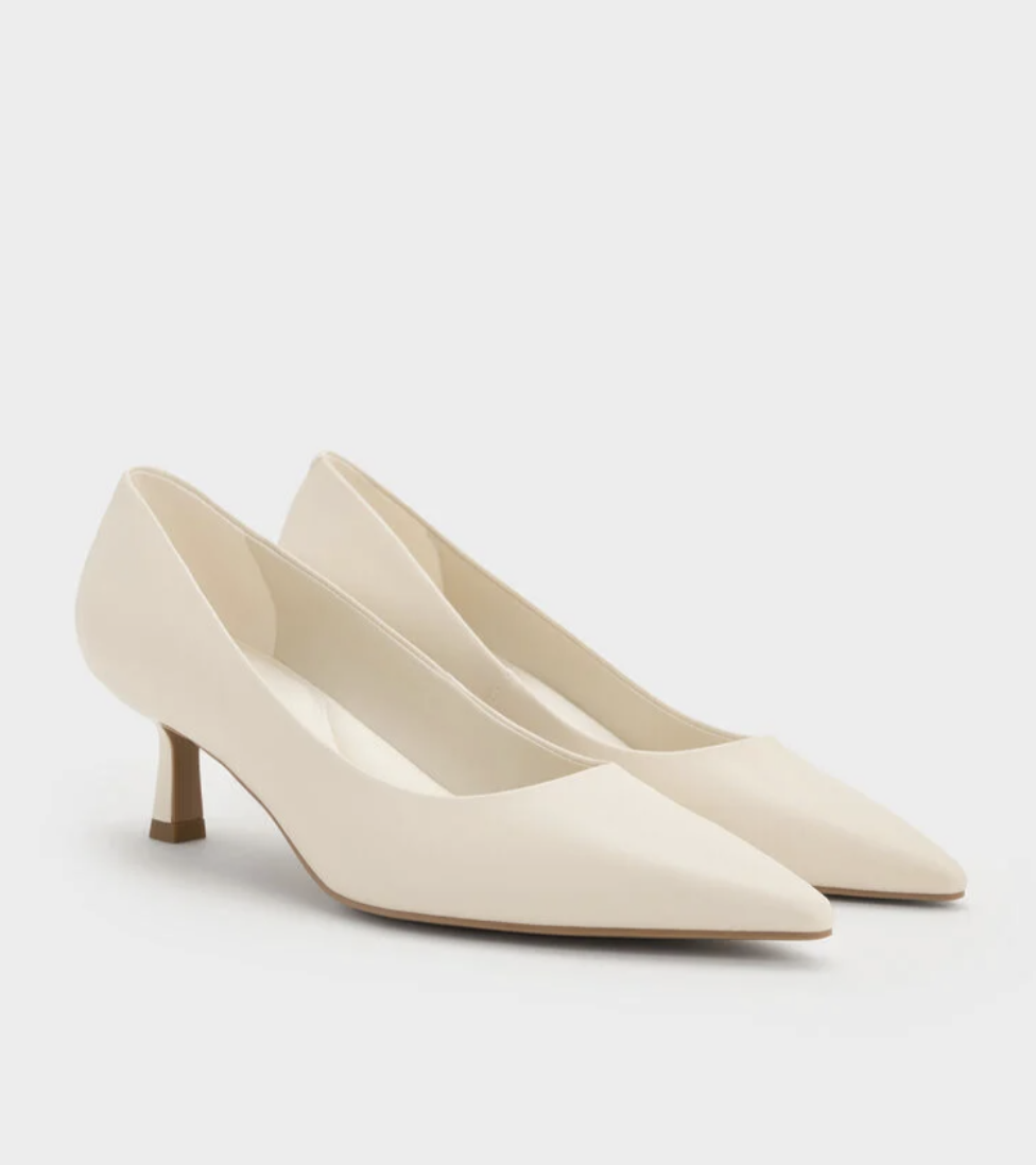 Charles &amp;amp; Keith, Emmy Pointed Kitten Heel Pumps