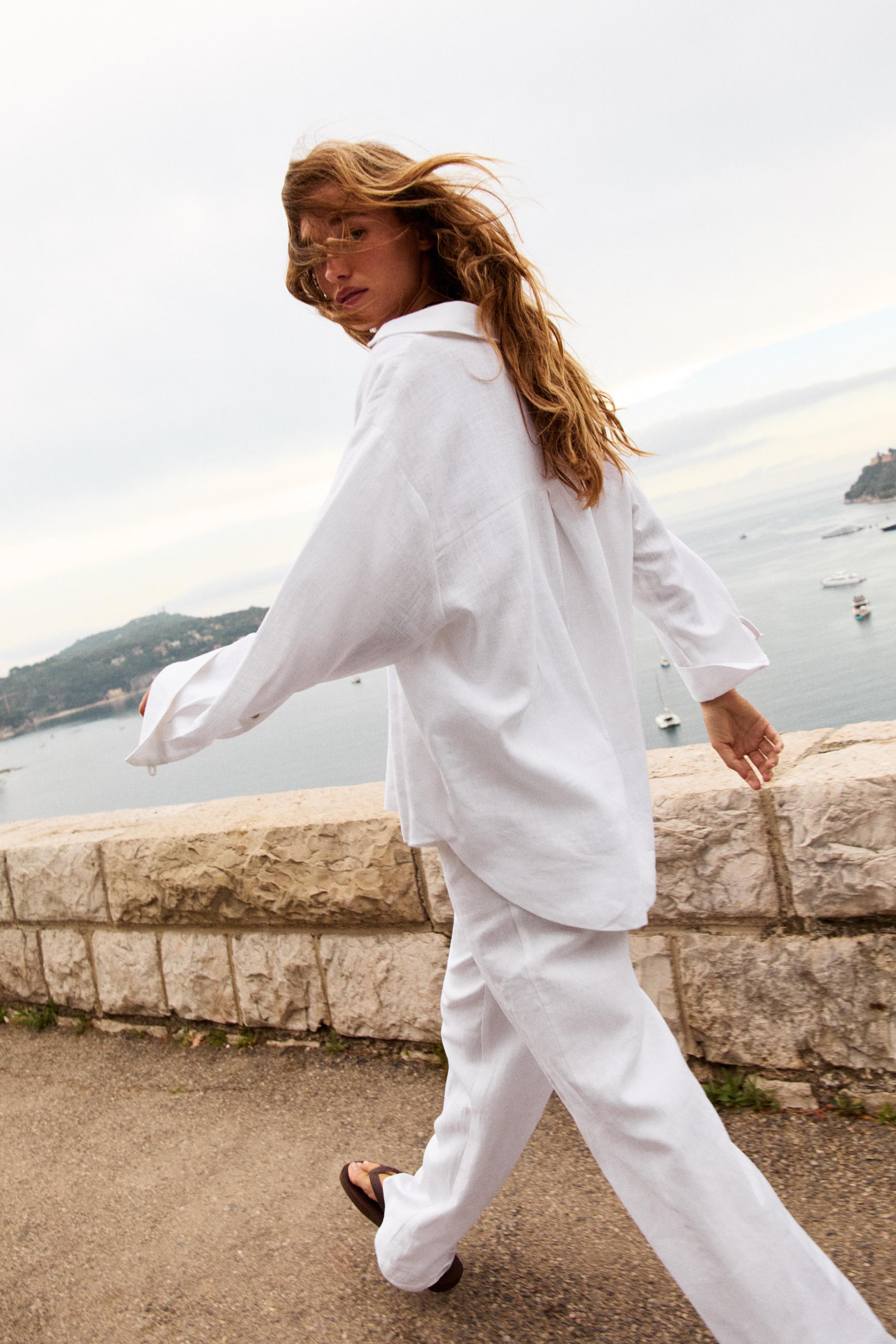 Linen Straight Leg Pants