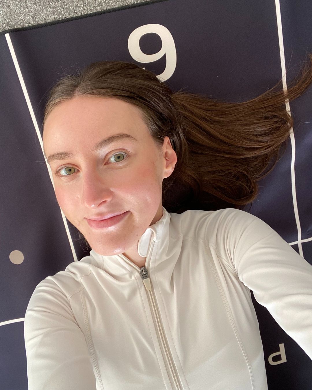 Health writer Katie Sims testing the Pvolve Longevity bundle