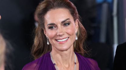 Catherine, Princess of Wales smiles as she arrives for the global premiere of the film 'Digger' in Leicester Square in central London on September 22, 2026