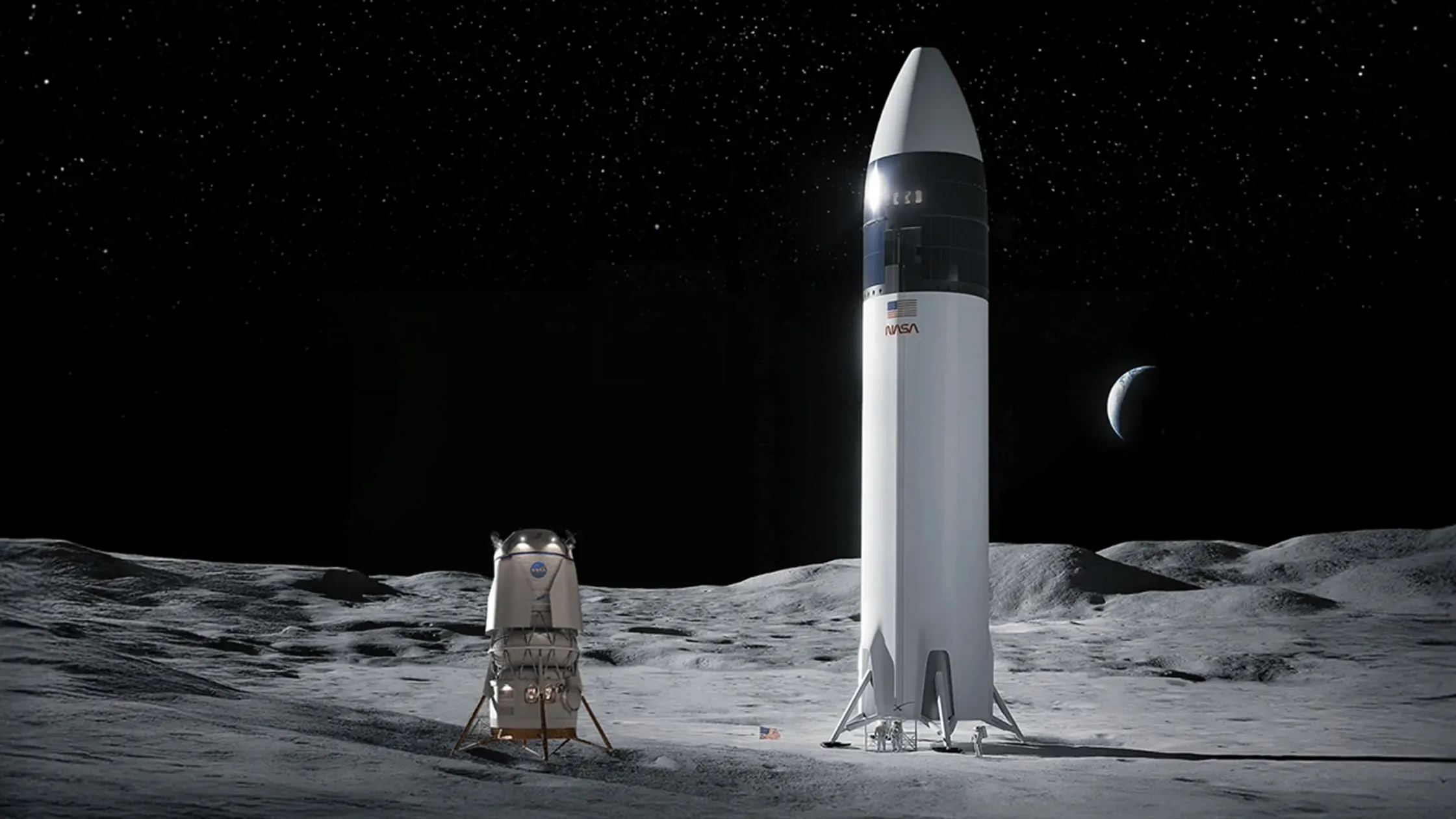 NASA Sets Lander Milestones for SpaceX and Blue Origin Ahead of 2028 Moon Landing