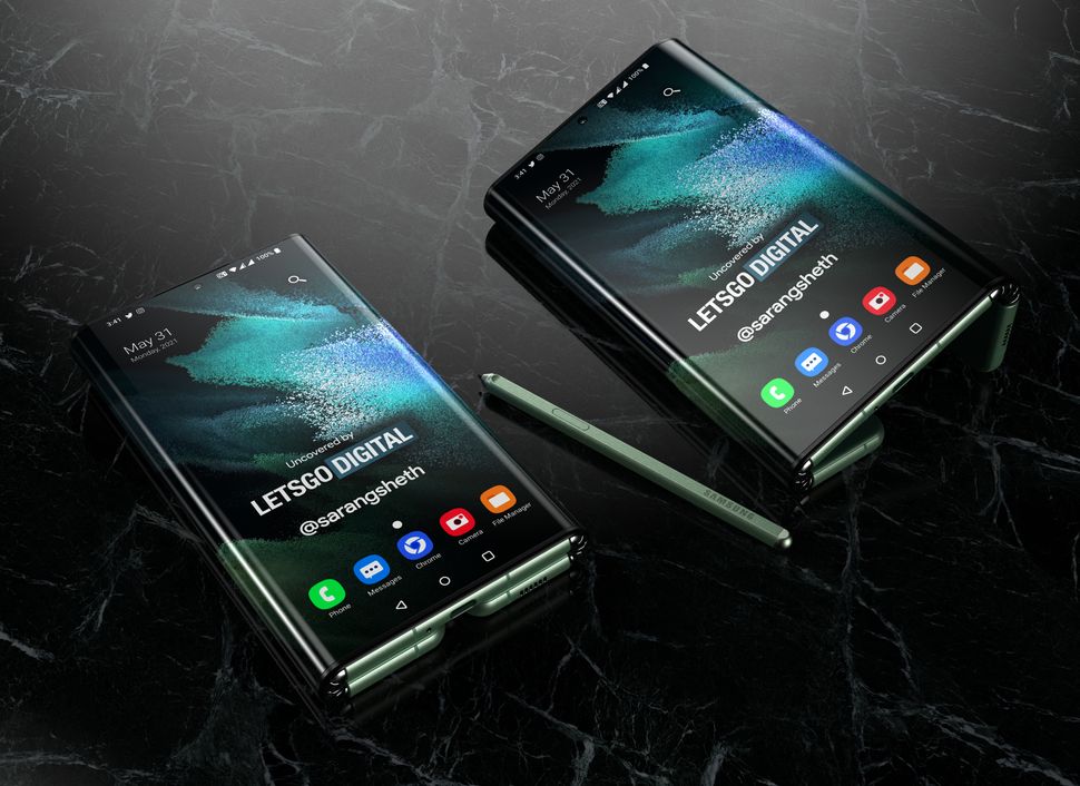 Samsung Galaxy Z Fold Tab Renders Reveal Stunning Tri Fold Design Toms Guide 1100