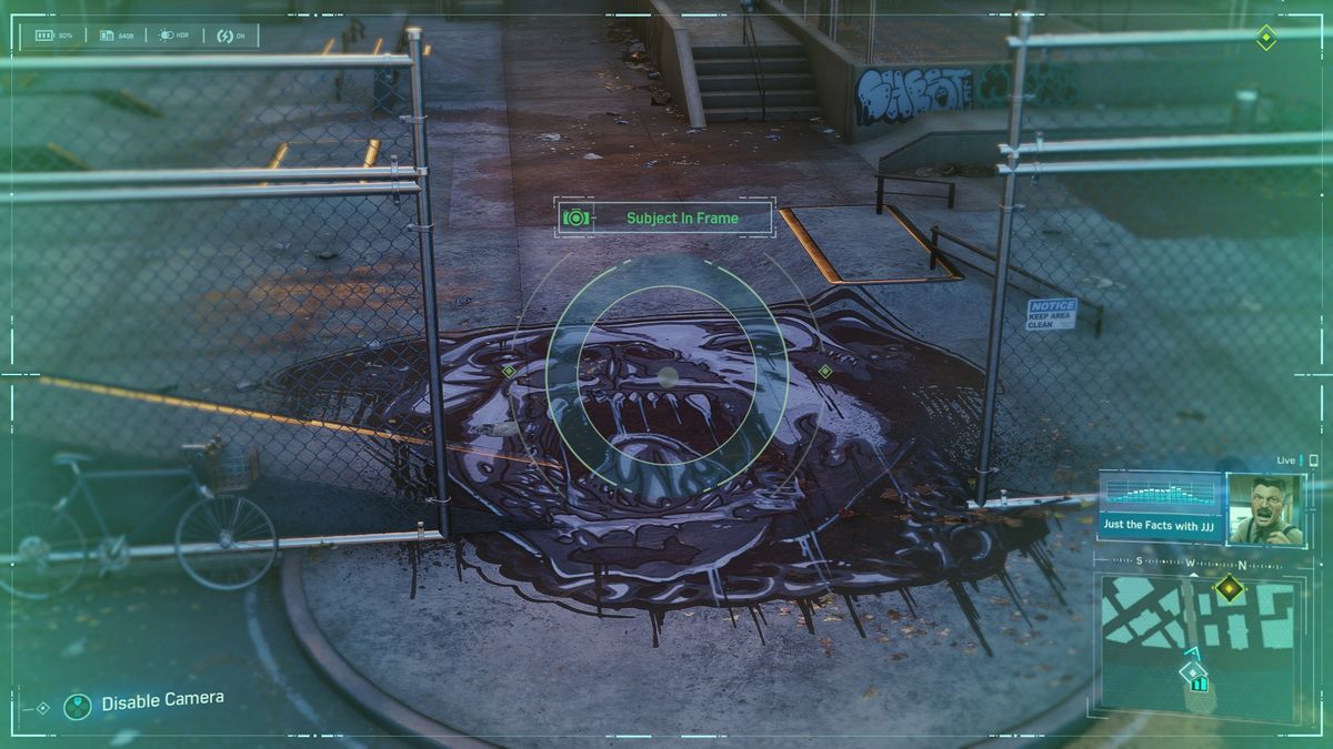 Spider-Man Secret Photo Op of dog graffiti