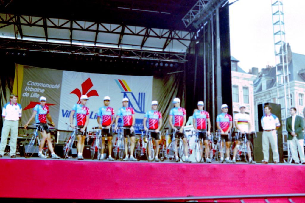 Team Motorola at the 1994 Tour de France team presentation