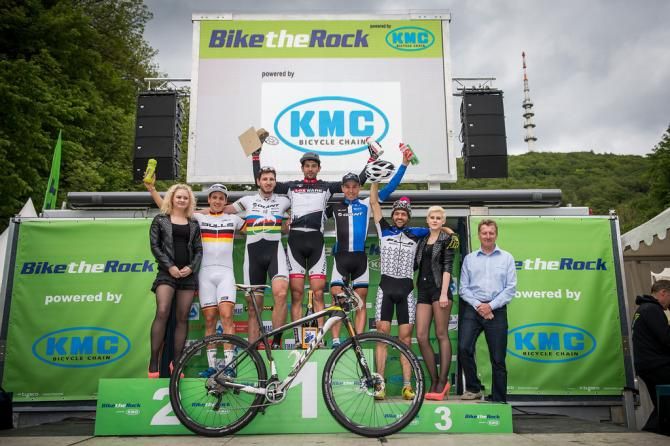 Elite men's eliminator podium