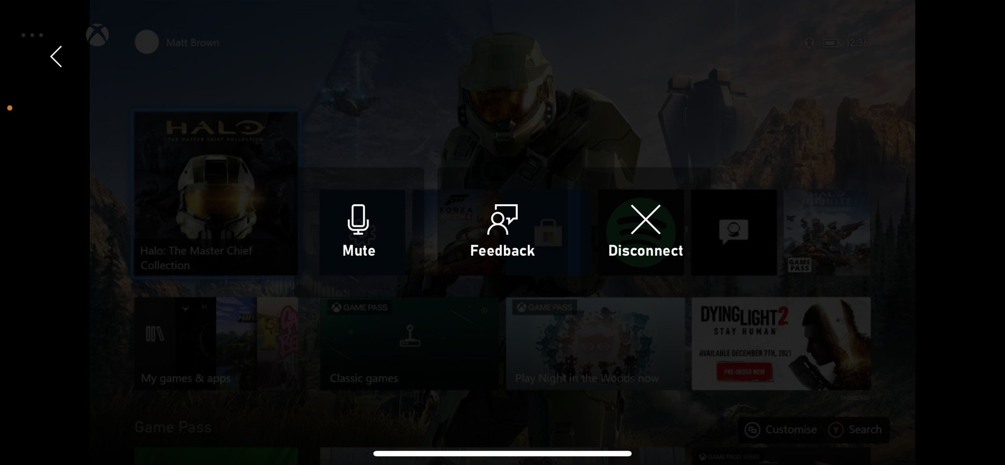 Xbox Remote Play Mute