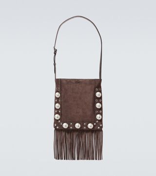 Nellcôte Studded Suede Shoulder Bag