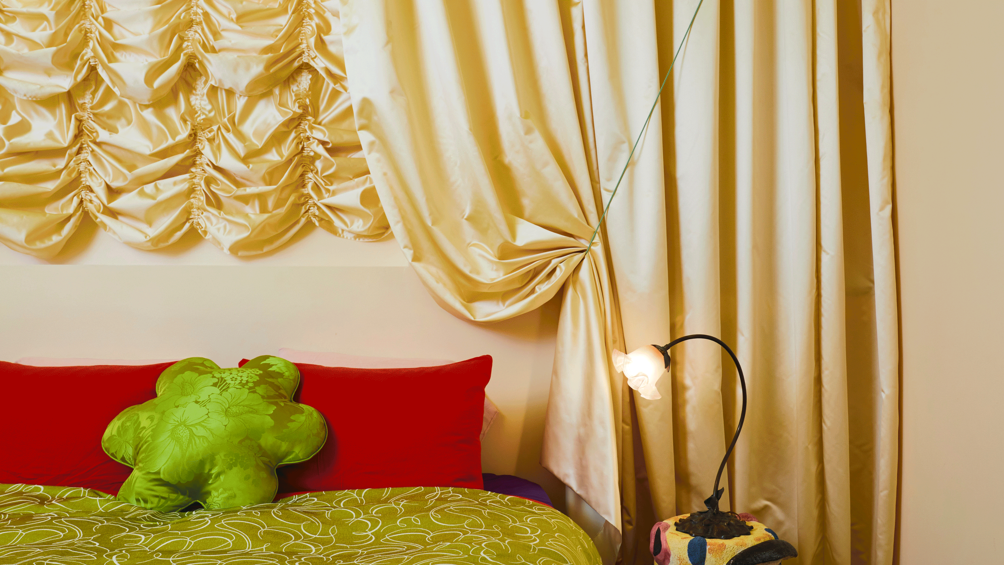 a revolving gif of images of theatrical rooms