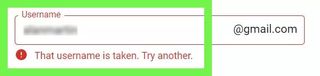 Cómo crear una cuenta de Gmail: asegúrese de que su dirección de correo electrónico sea única