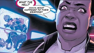 Amanda Waller faces defeat.