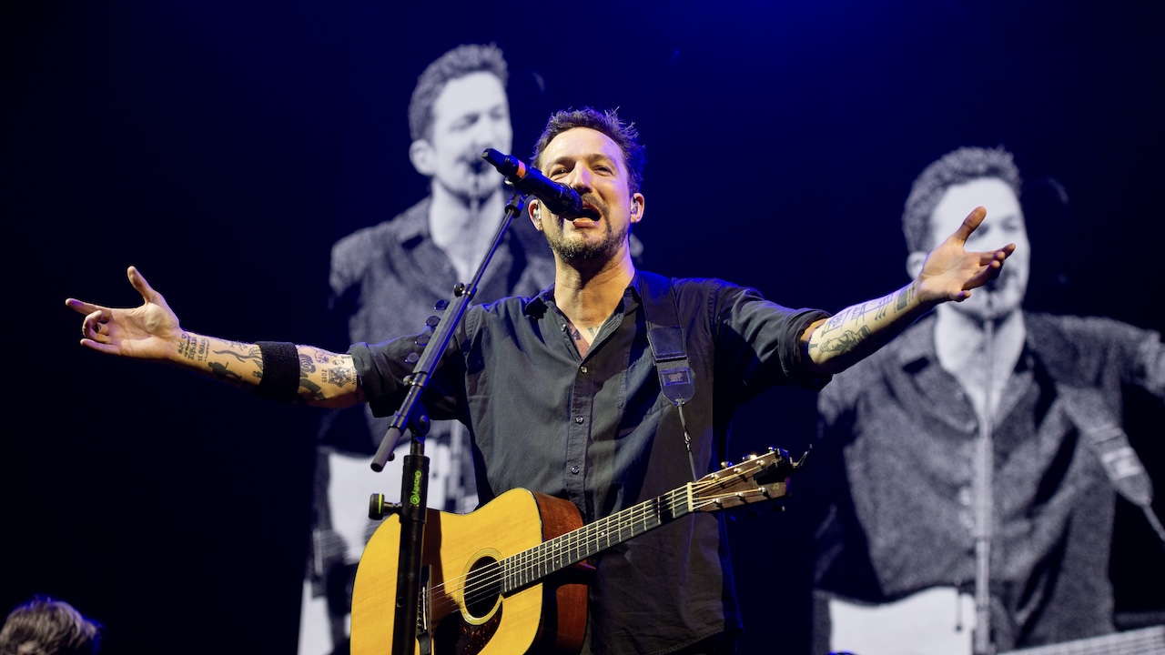 Frank Turner performs at Alexandra Palace on February 22, 2025