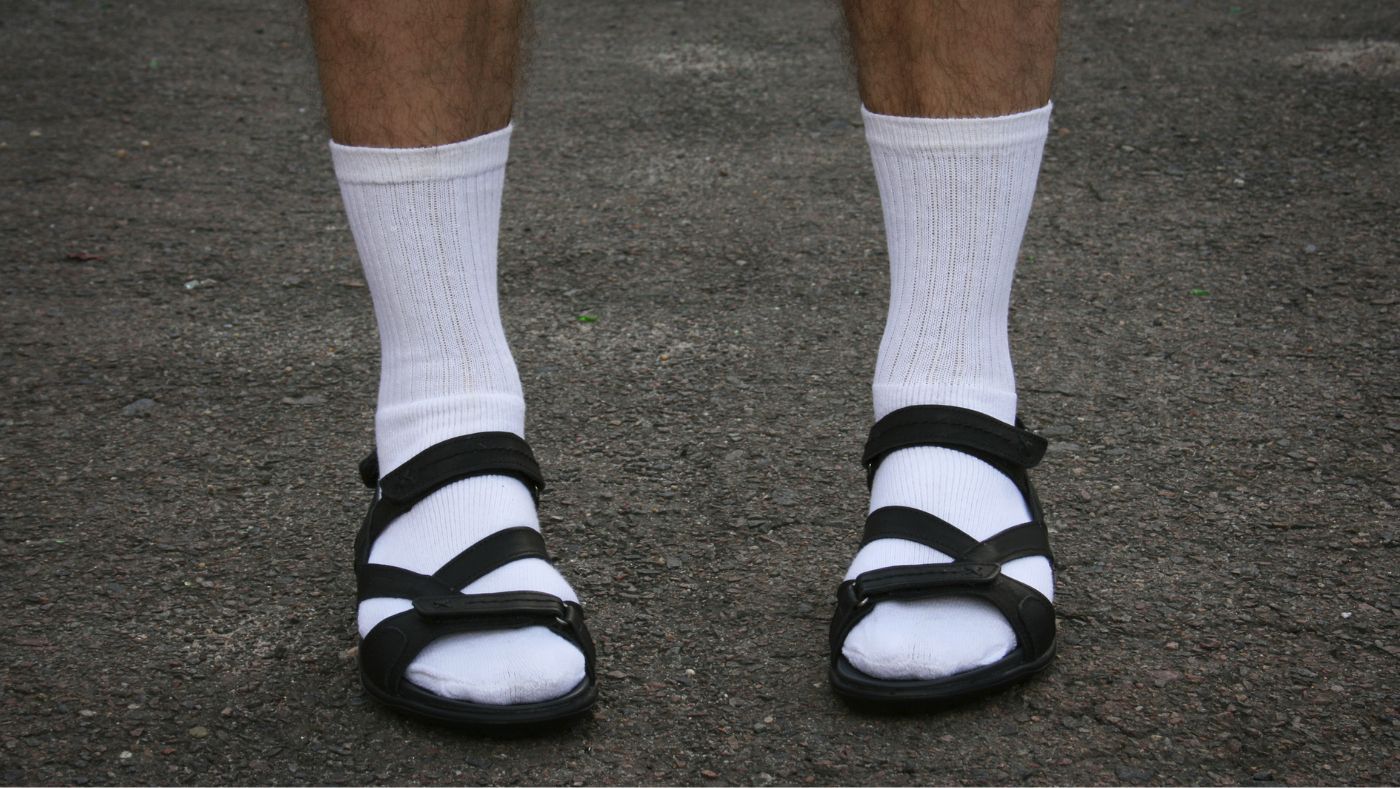 Dads really shouldn’t wear socks with sandals