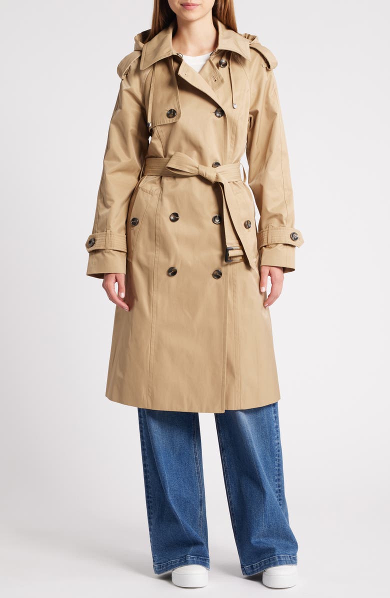 Water Resistant Belted Trench Coat