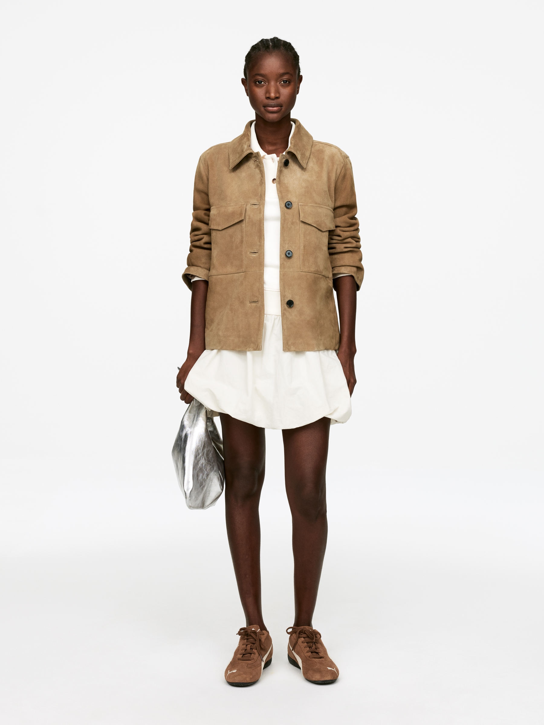 Suede Jacket &amp;ndash; Beige &amp;ndash; Women &amp;ndash; Arket Gb