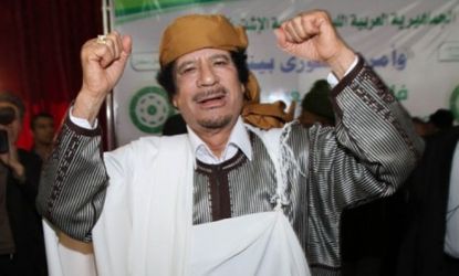U.S. intelligence predicts Libyan leader Moammar Gadhafi's regime "will prevail" in the long run.