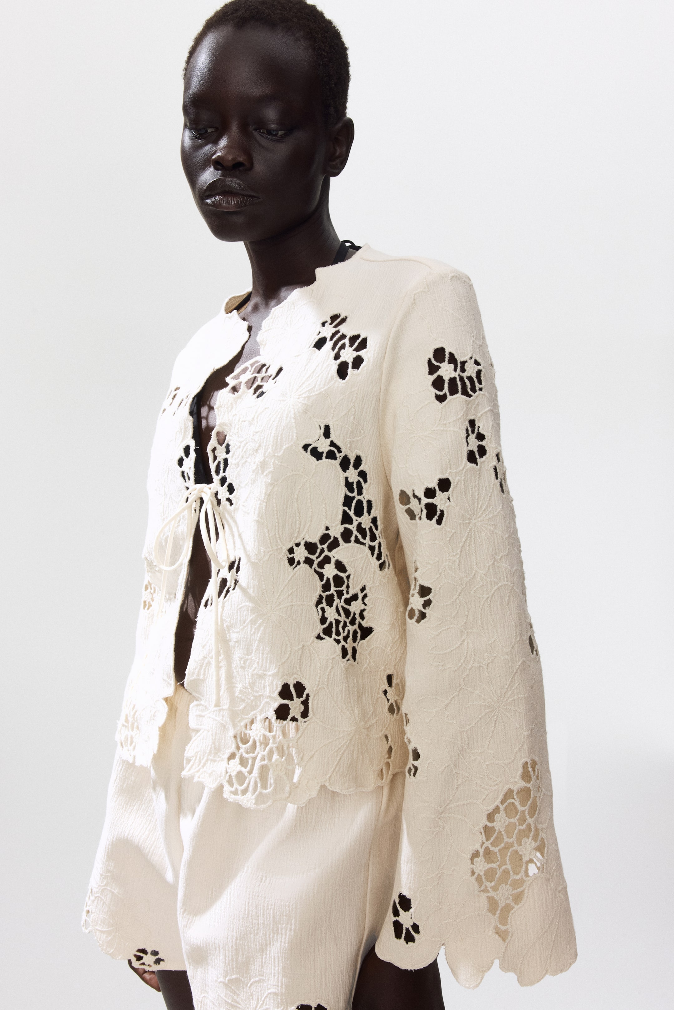 Scalloped Broderie Anglaise Jacket