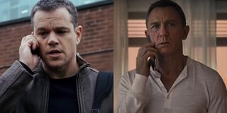 Jason Bourne on the phone with James Bond