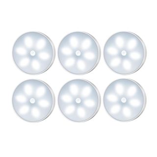 Six circular LED lights