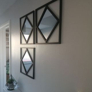 mirror with white wall