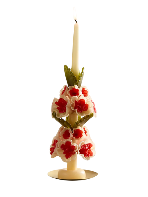 Oaxacan Floral Taper Candle
