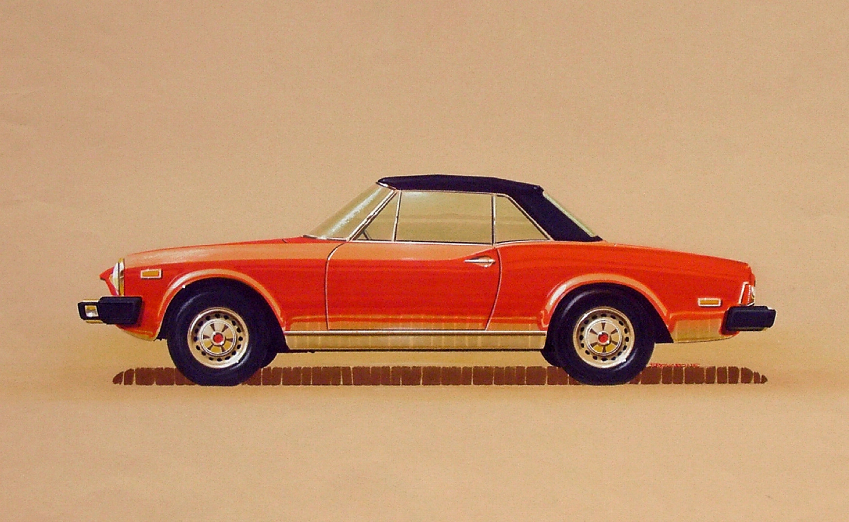 Fiat 124 Sport Spider, manufactured under the Pininfarina name from 1982 to 1985