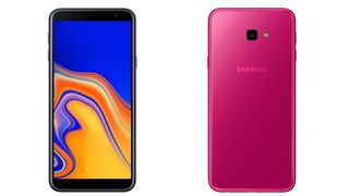 The Samsung Galaxy J4 Plus in pink