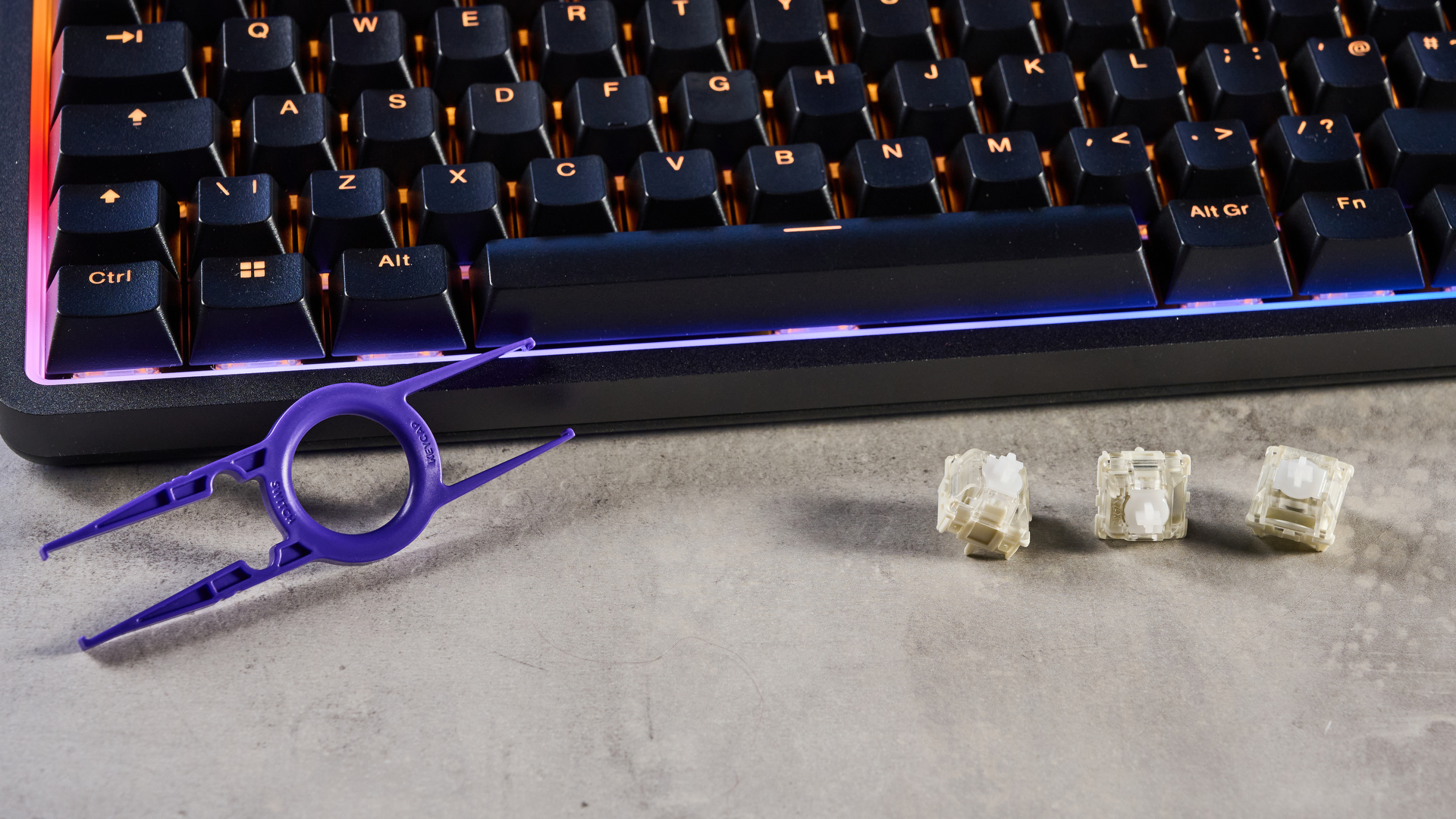 A black NZXT Function Elite MiniTKL Hall Effect keyboard
