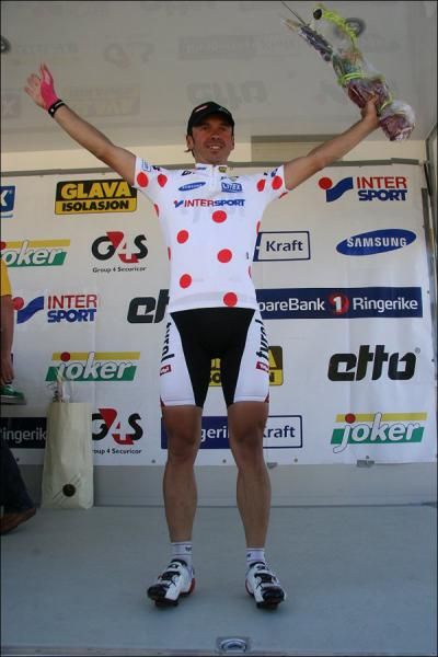 Harald Totschnig (Tyrol Team) leads the KOM