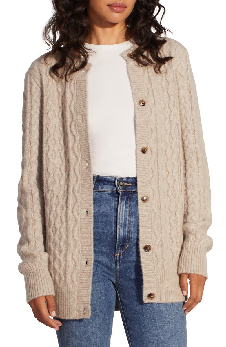 The Oversize Wool Blend Cardigan