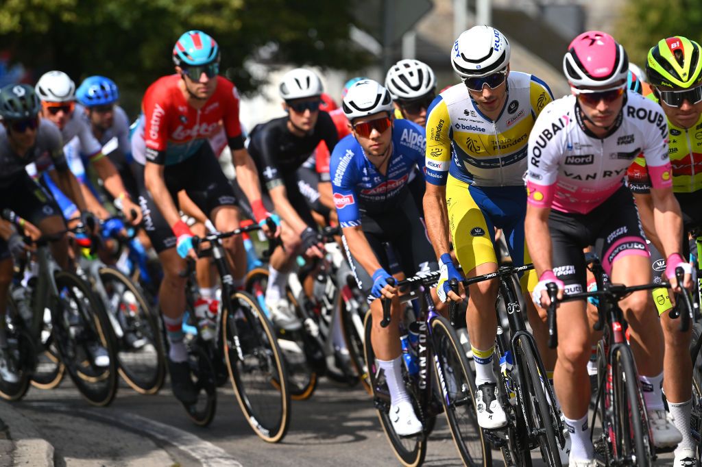 AYWAILLE BELGIUM SEPTEMBER 13 Vito Braet of Belgium and Team Flanders Baloise prior to the 63rd Grand Prix De Wallonie 2023 a 2013km one day race from Aywaille to Citadelle de Namur 196m on September 13 2023 in Aywaille Belgium Photo by Luc ClaessenGetty Images