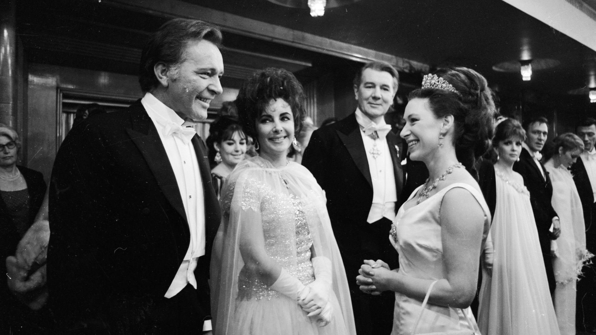 Richard Burton, Elizabeth Taylor and Princess Margaret