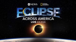 Eclipse Across America promotional image for the live TV special on ABC, Hulu and Disney Plus