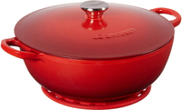 Le Creuset Enameled Cast Iron Curved Round Chef's Oven with Silicone French Trivet: was $315 now $179