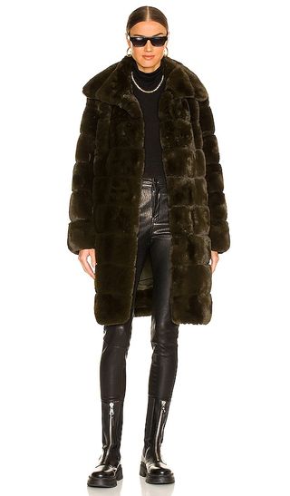 Faux Fur Long Coat