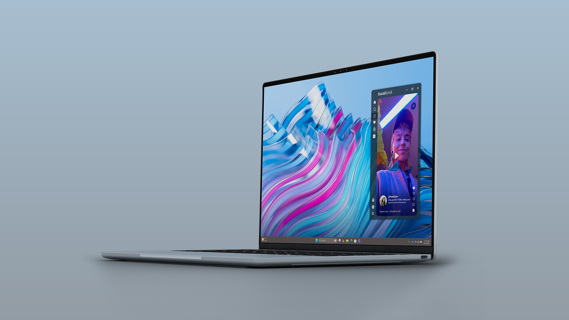 Dell XPS 13 angled side view of laptop