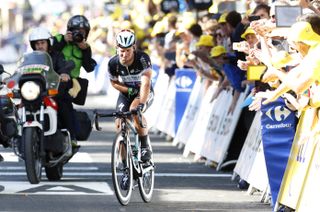 HARROGATE UNITED KINGDOM JULY 05 EMBARGOED FOR PUBLICATION IN UK NEWSPAPERS UNTIL 48 HOURS AFTER CREATE DATE AND TIME Mark Cavendish finishes stage one of the Tour de France after crashing just before the finish line on July 5 2014 in Harrogate England Photo by Max MumbyIndigoGetty Images