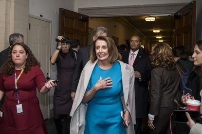Nancy Pelosi after being nominated to run for House speaker