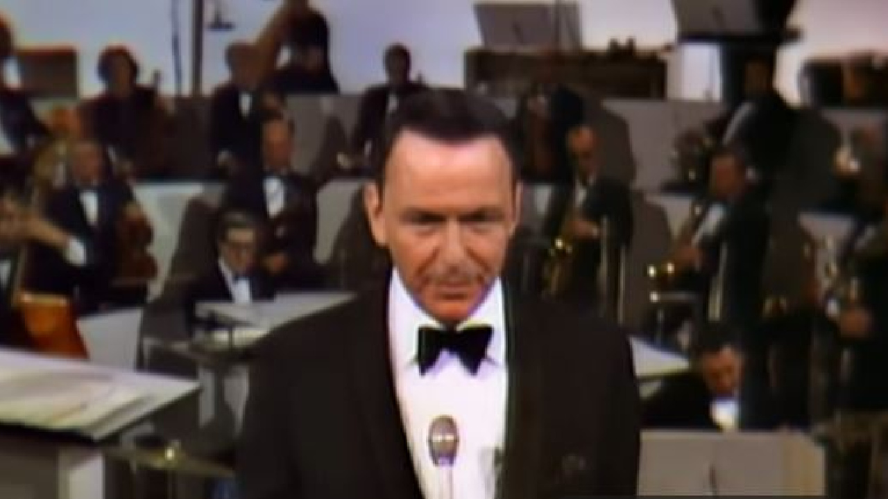 Sinatra singing Luck Be a Lady.