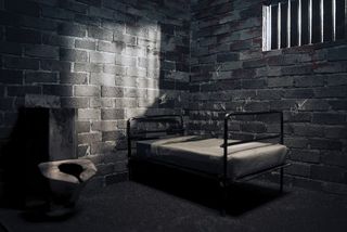 empty prison cell