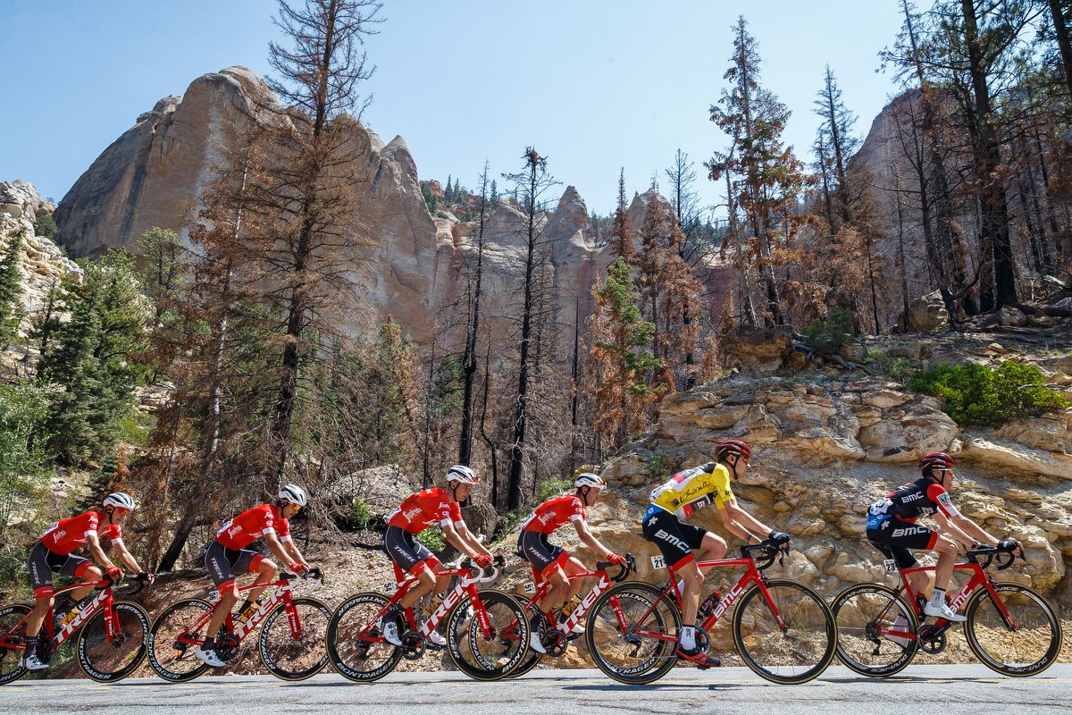 Tejay van Garderen rides in the bunch during stage 1 at the Tour of Utah