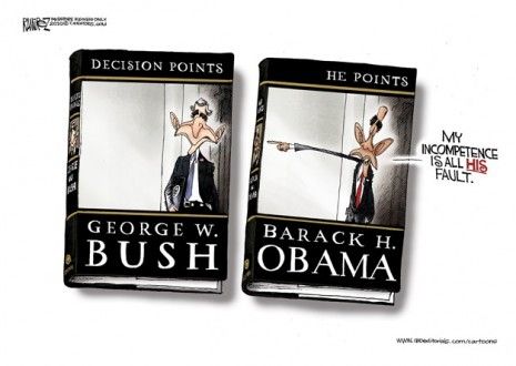 Obama&amp;#039;s pointed Bush response