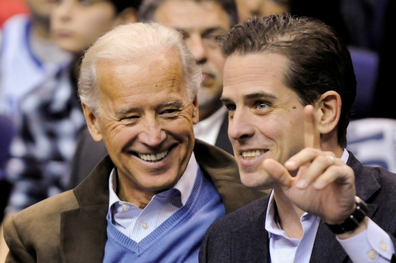 Joe and Hunter Biden. 