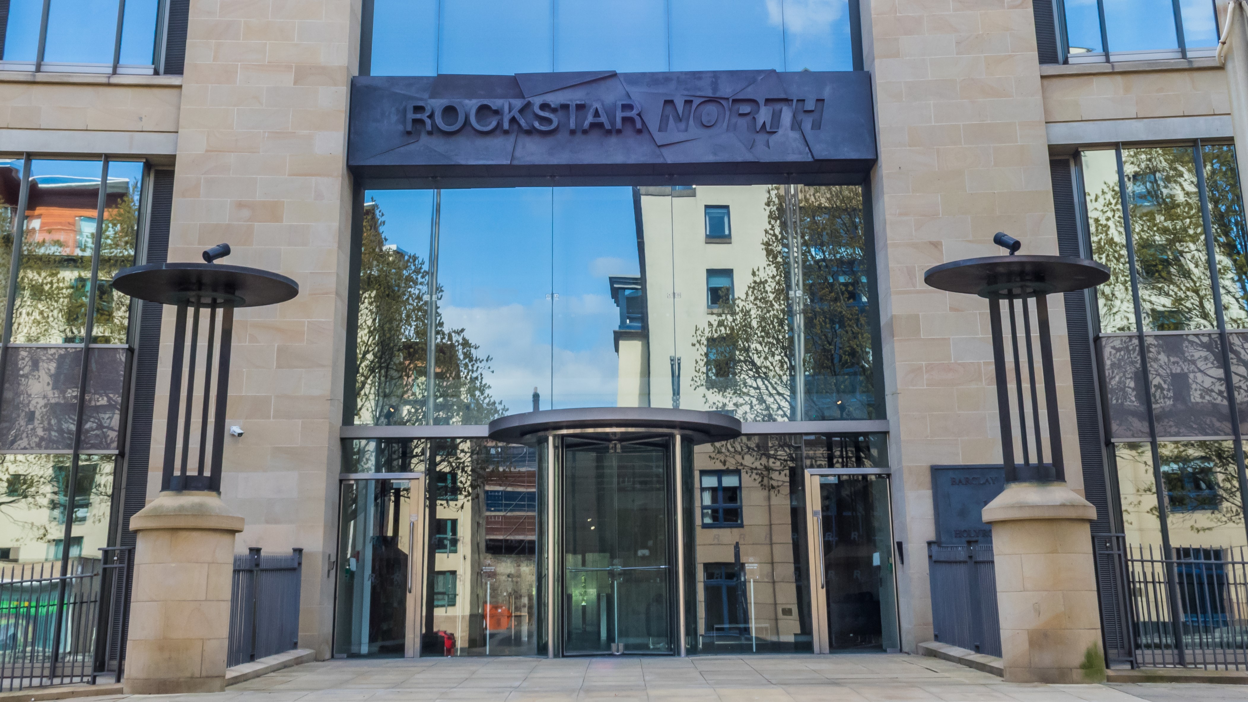 The front of the Rockstar North HQ in Holyrood, Edinburgh.