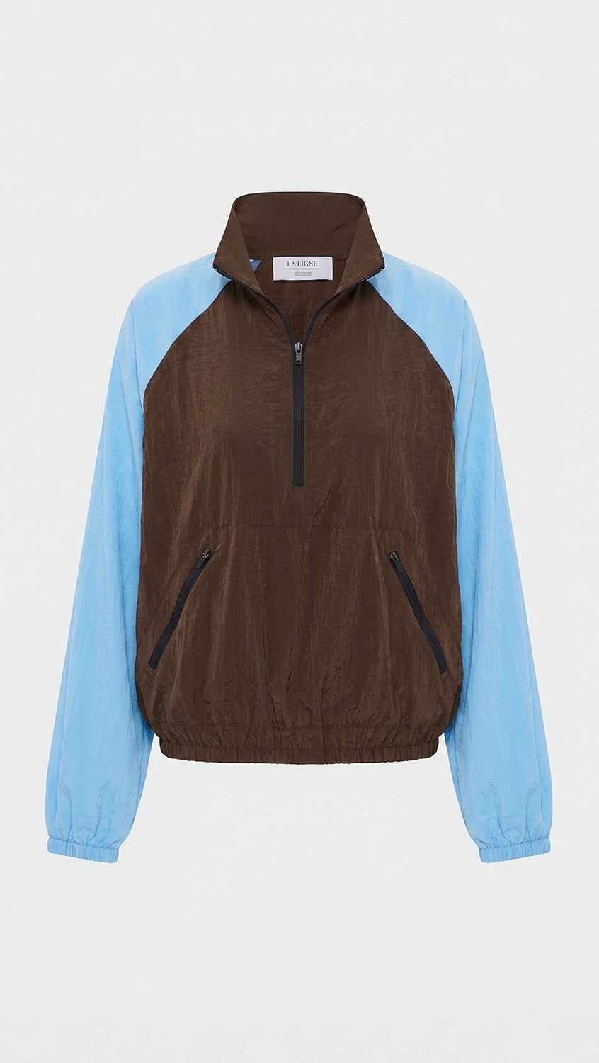 La Ligne Half Zip Windbreaker Jacket